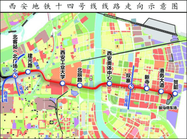 西安地鐵14號(hào)線最新線路圖，城市發(fā)展的脈絡(luò)與未來展望